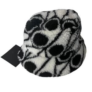 Moose Knuckles Sherpa Monogram Bucket Hat Black & White Size: L/XL - NWT